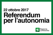 REFERENDUM CONSULTIVO REGIONALE PER L'AUTONOMIA DELLA REGIONE LOMBARDIA - DOMENICA 22 OTTOBRE 2017