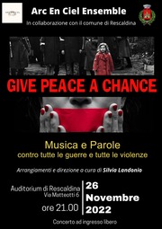 «GIVE PEACE A CHARGE» CONCERTO